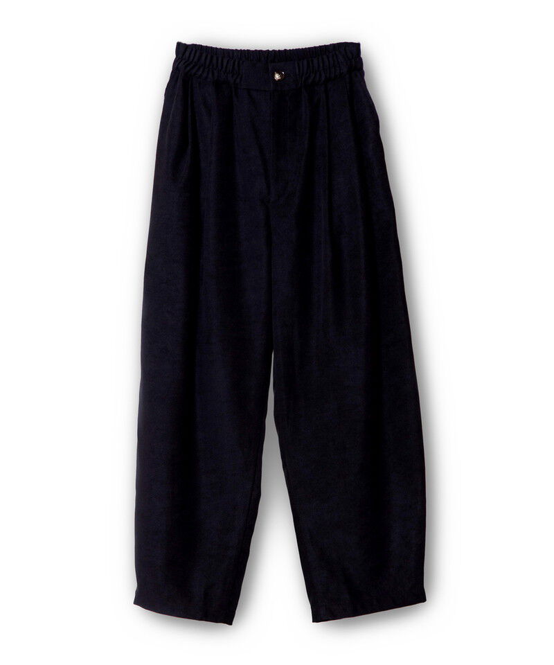  「タックカーブパンツ」|その他|BLACK