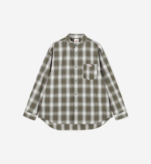 DANTON「DANTON | レギュラーカラー 長袖ワークシャツ MEN」|シャツ・ブラウス|