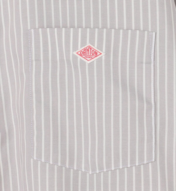 DANTON「DANTON | プランサーボタン シャツワンピース STRIPE WOMEN」|ワンピース|