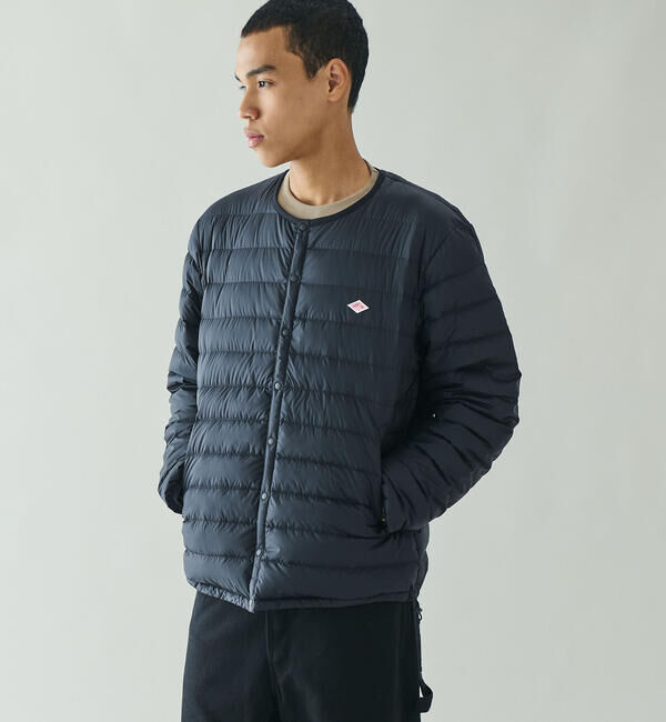 【新品】DANTON クルーネック インナーダウンジャケット MEN Lサイズ DANTON | クルーネック インナーダウンジャケット MEN