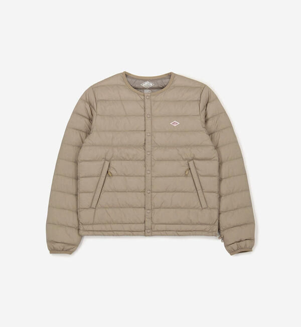 DANTON「DANTON | クルーネック インナーダウンジャケット WOMEN」|ダウン|BEIGE系1