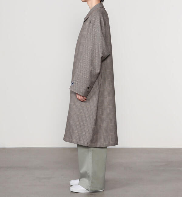 ORCIVAL「ORCIVAL |〈別注〉ウールチェック バルマカーンコート MEN」|ステンカラーコート|