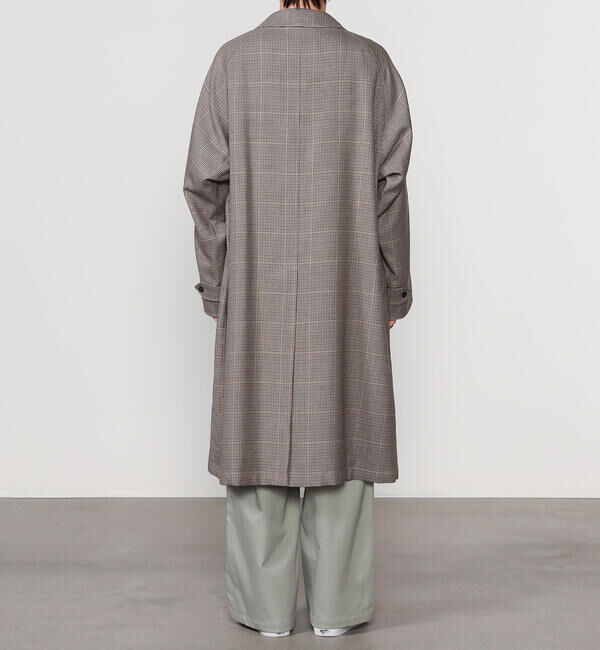 ORCIVAL「ORCIVAL |〈別注〉ウールチェック バルマカーンコート MEN」|ステンカラーコート|