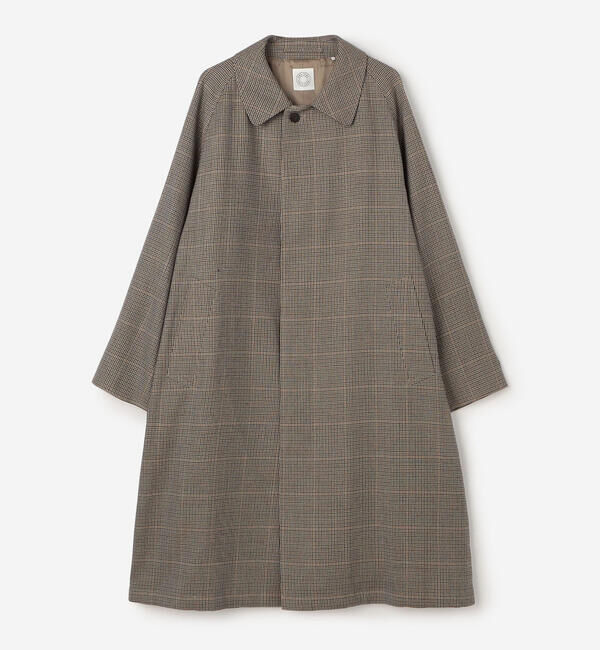 ORCIVAL「ORCIVAL |〈別注〉ウールチェック バルマカーンコート MEN」|ステンカラーコート|