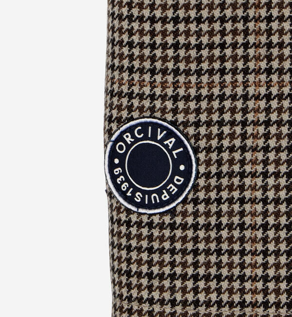 ORCIVAL「ORCIVAL |〈別注〉ウールチェック バルマカーンコート MEN」|ステンカラーコート|