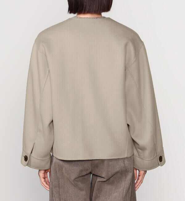 ORCIVAL「ORCIVAL | リバーウール ノーカラーブルゾン WOMEN」|テーラードジャケット|