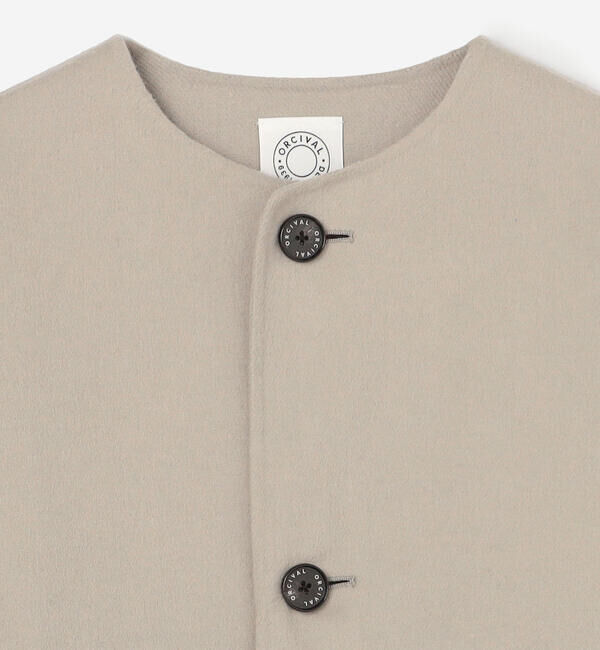 ORCIVAL「ORCIVAL | リバーウール ノーカラーブルゾン WOMEN」|テーラードジャケット|