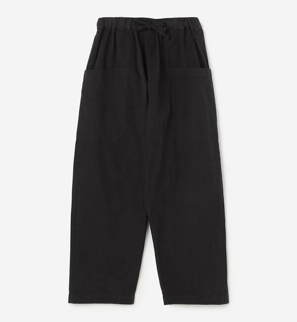 ORCIVAL「ORCIVAL | コットンツイル ワイドイージーパンツ WOMEN」|チノ|BLACK