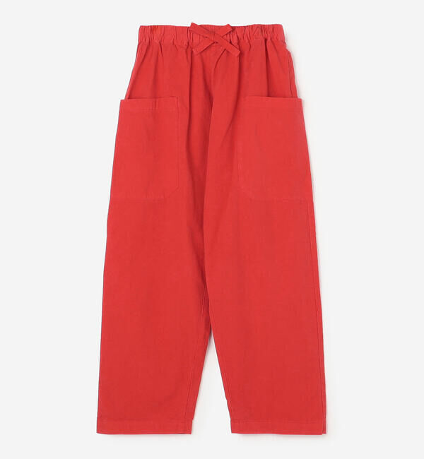 ORCIVAL「ORCIVAL | コットンツイル ワイドイージーパンツ WOMEN」|チノ|RED