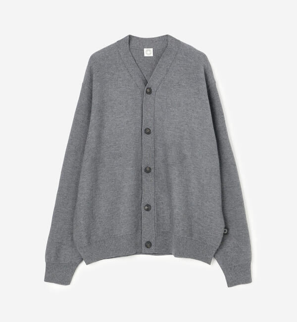ORCIVAL「ORCIVAL | ウールコットン Vネックカーディガン MEN」|ニット・セーター|GREY