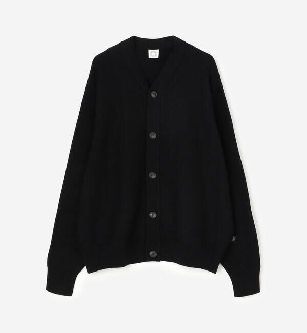 ORCIVAL「ORCIVAL | ウールコットン Vネックカーディガン MEN」|ニット・セーター|BLACK