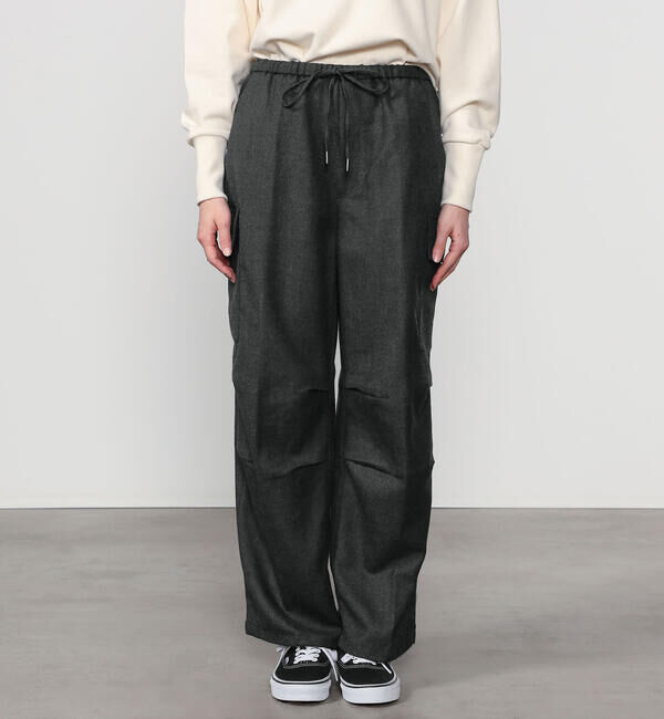  「LE GLAZIK | ウール カーゴパンツ WOMEN」|チノ|