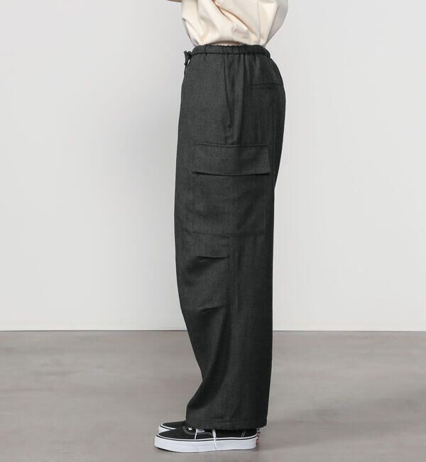  「LE GLAZIK | ウール カーゴパンツ WOMEN」|チノ|