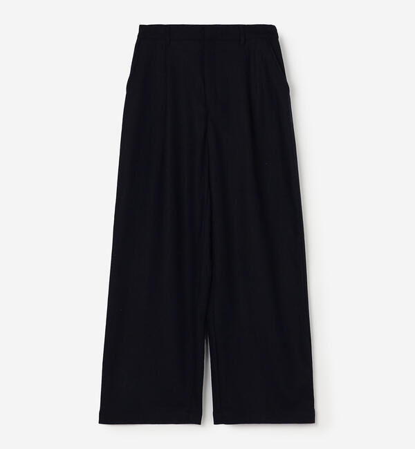 GYMPHLEX「Gymphlex | ウールツイル ストレートワイドパンツ WOMEN」|チノ|DKNAVY