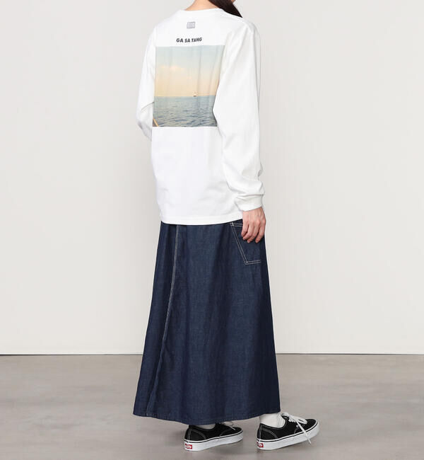  「orSlow | DENIM PAINTER LONG SKIRT WOMEN」|スカート|