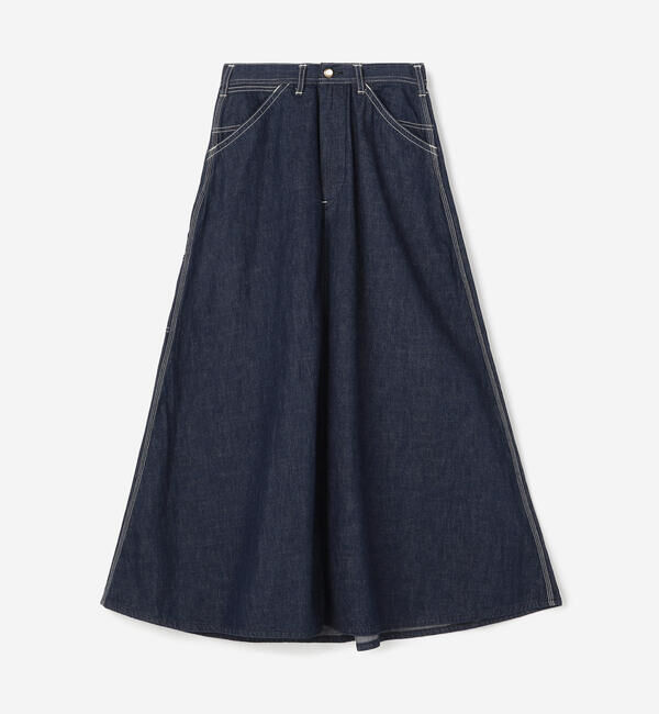  「orSlow | DENIM PAINTER LONG SKIRT WOMEN」|スカート|
