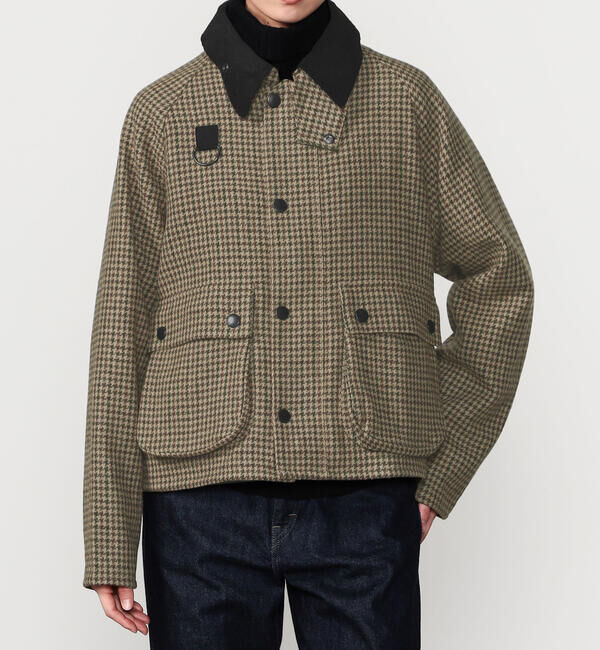  「Barbour | 〈別注〉BLYTH CHECK WOMEN」|テーラードジャケット|BROWN系1