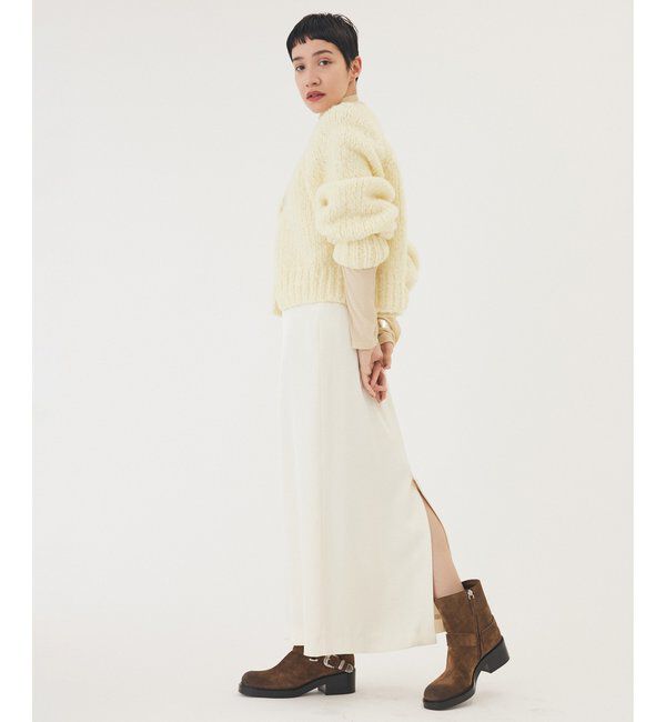 THE PAUSE「【THE PAUSE】サテンIラインスカート」|スカート|