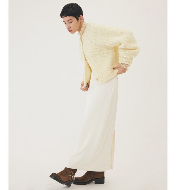 THE PAUSE「【THE PAUSE】サテンIラインスカート」|スカート|