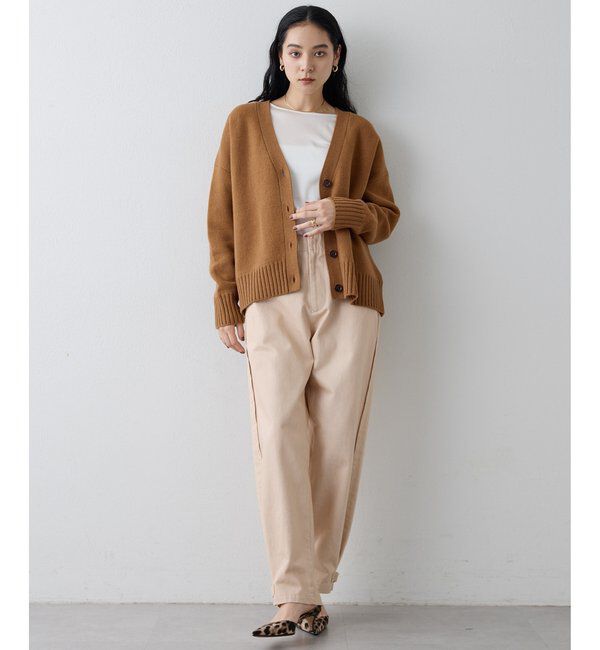 Drawing Numbers「【Drawing Numbers】接結ルーズVネックカーディガン」|ニット・セーター|