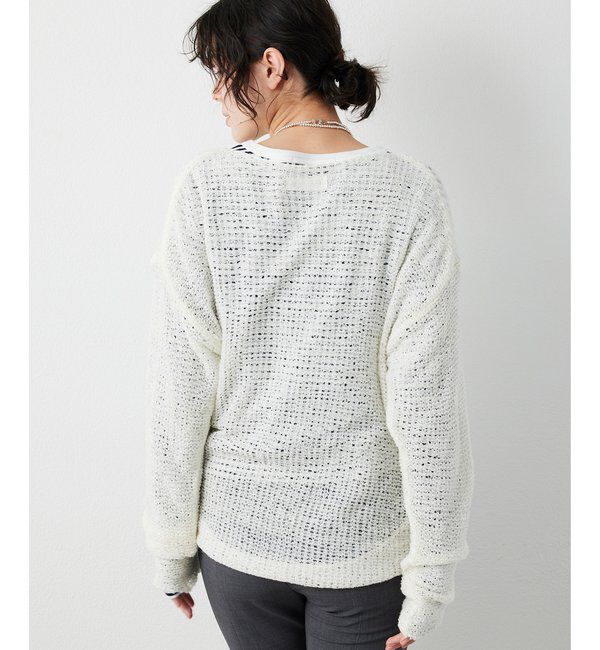 THE PAUSE「【THE PAUSE】メッシュプルオーバー」|ニット・セーター|