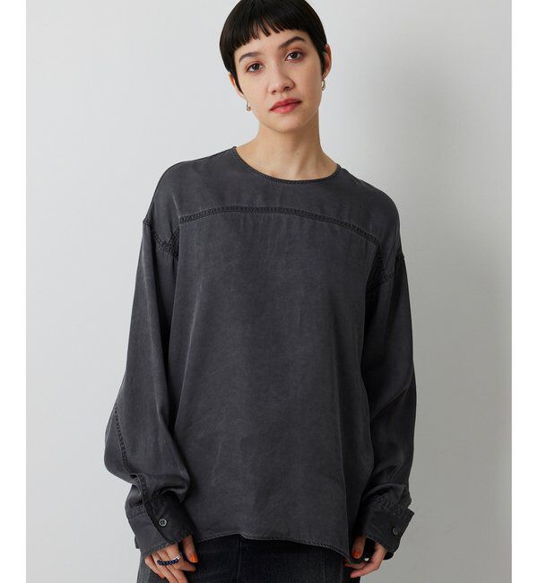  「ピグメントクルーブラウス」|シャツ・ブラウス|