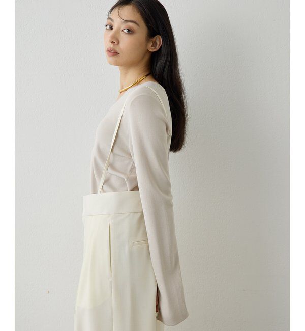  「2wayスムースプルオーバー」|ニット・セーター|