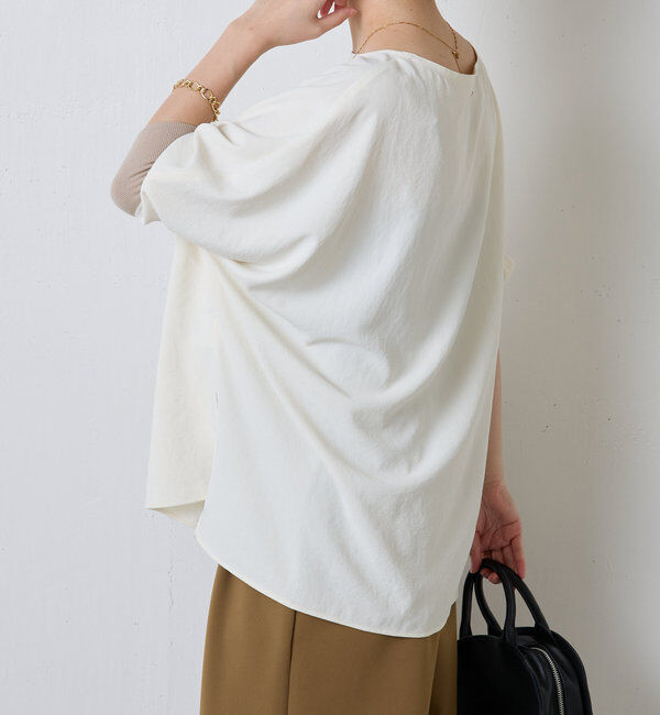  「【新色登場/高機能/シーズンレス】ジャージ袖リブブラウス」|シャツ・ブラウス|