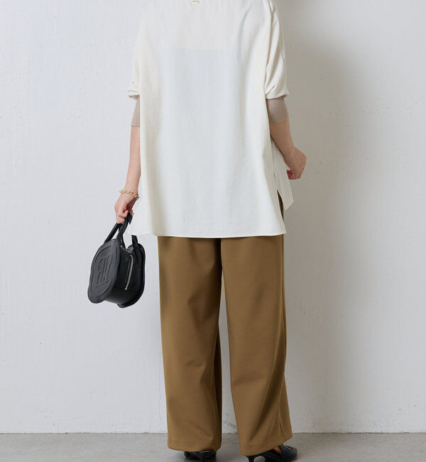  「【新色登場/高機能/シーズンレス】ジャージ袖リブブラウス」|シャツ・ブラウス|