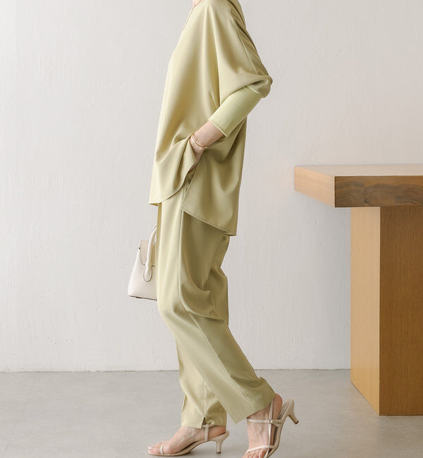  「【新色登場/高機能/シーズンレス】ジャージ袖リブブラウス」|シャツ・ブラウス|