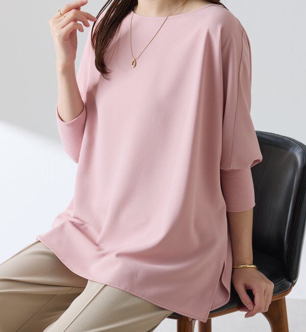  「【新色登場/高機能/シーズンレス】ジャージ袖リブブラウス」|シャツ・ブラウス|