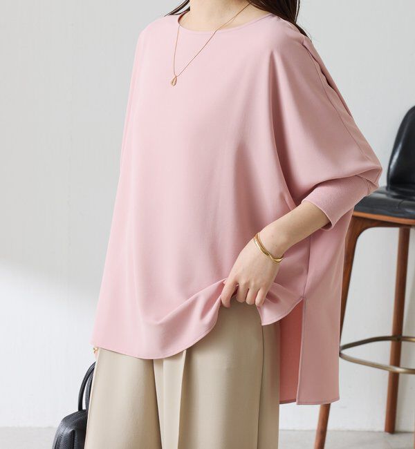  「【新色登場/高機能/シーズンレス】ジャージ袖リブブラウス」|シャツ・ブラウス|