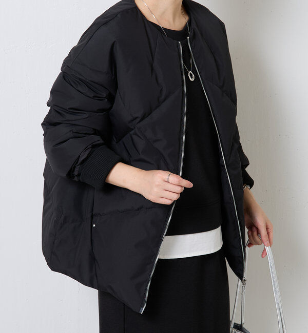  「ノーカラーダウンコート」|その他|