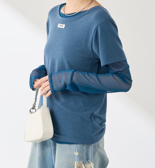  「Q.anos レイヤードTシャツ」|Tシャツ・カットソー|