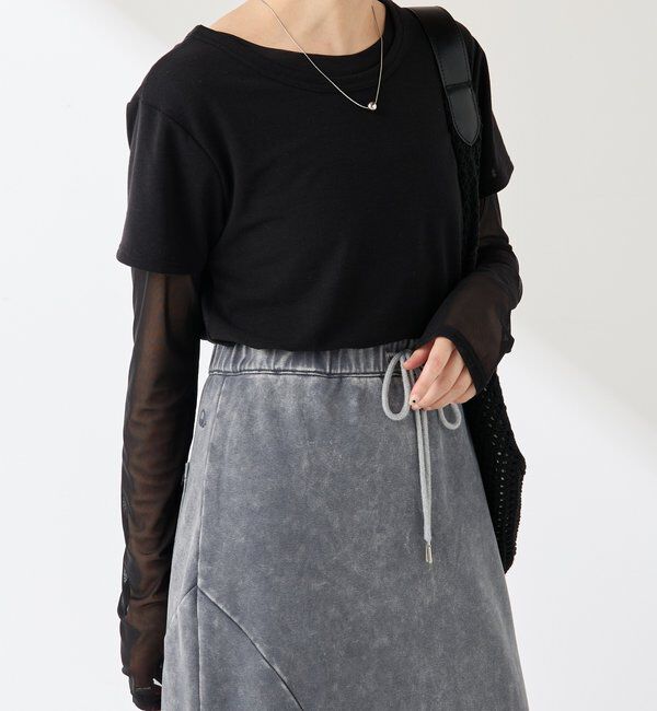  「Q.anos レイヤードTシャツ」|Tシャツ・カットソー|