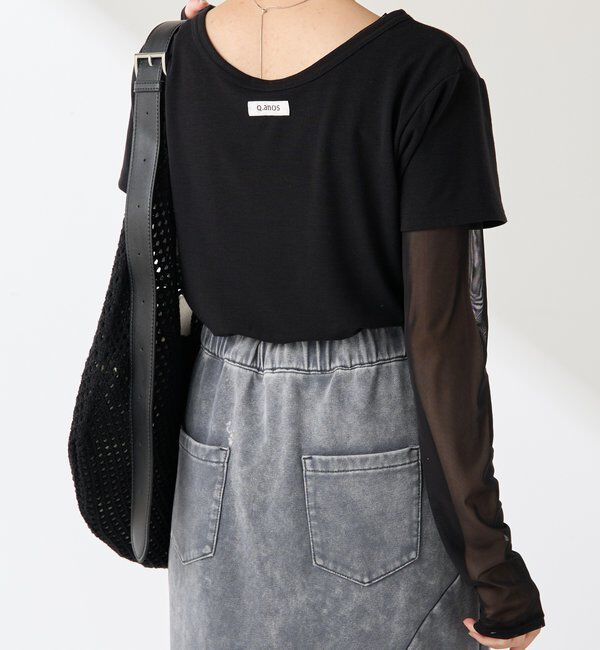 「Q.anos レイヤードTシャツ」|Tシャツ・カットソー|