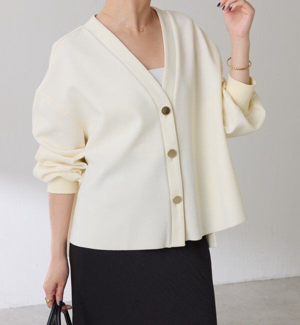  「メタル釦ジョーゼットカーディガン」|Tシャツ・カットソー|