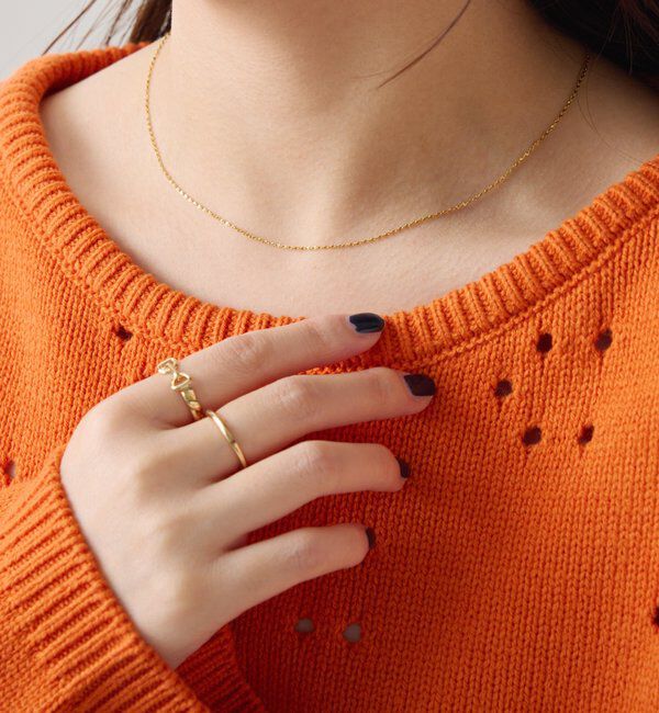  「ステンレスチェーンネックレス」|リング|