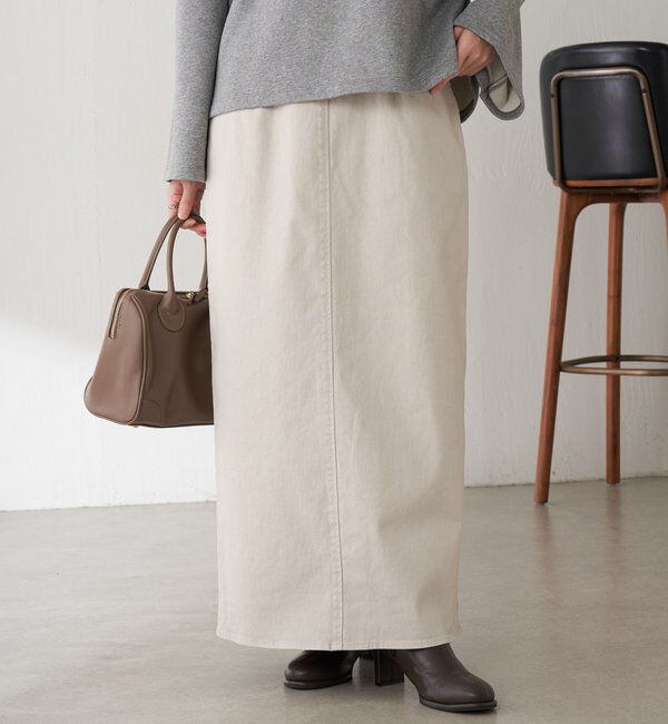  「Iラインデニムスカート」|スカート|