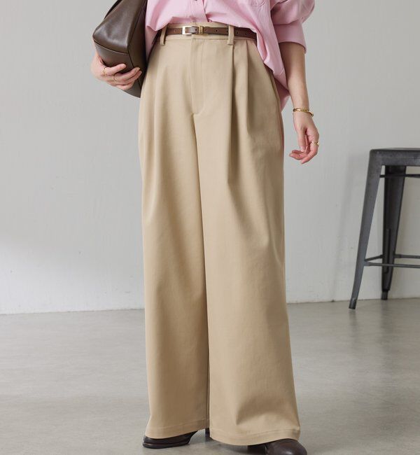  「タックワイドチノパンツ」|チノ|