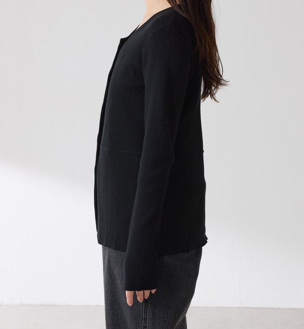  「リブペプラムカーディガン」|ニット・セーター|