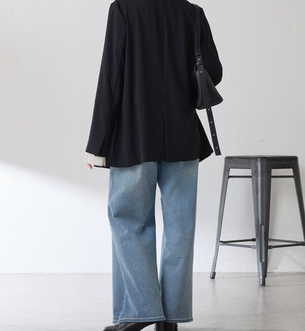  「【リバイバル】ジャージノーカラーダブルジャケット/セレモニー」|スーツ|