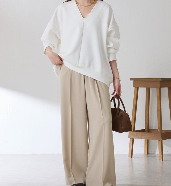  「ポンチＶカットプルオーバー」|Tシャツ・カットソー|