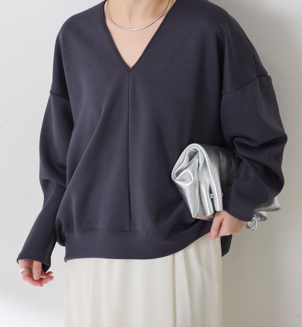  「ポンチＶカットプルオーバー」|Tシャツ・カットソー|