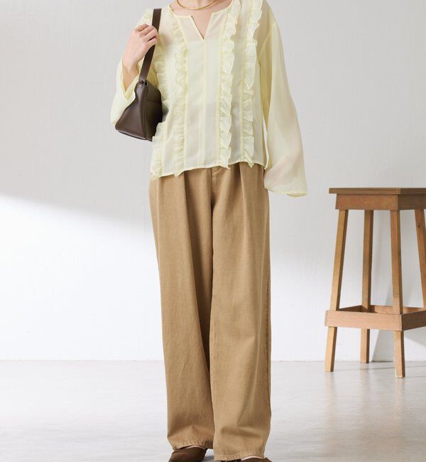  「ラッフルシアーブラウス」|シャツ・ブラウス|