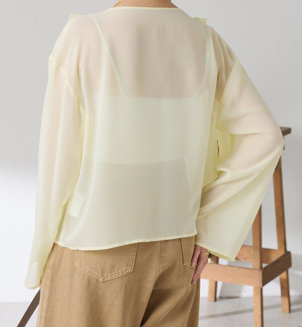  「ラッフルシアーブラウス」|シャツ・ブラウス|