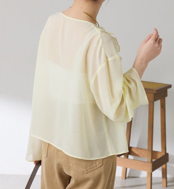  「ラッフルシアーブラウス」|シャツ・ブラウス|