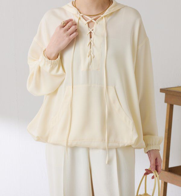  「レースアップアノラック」|シャツ・ブラウス|