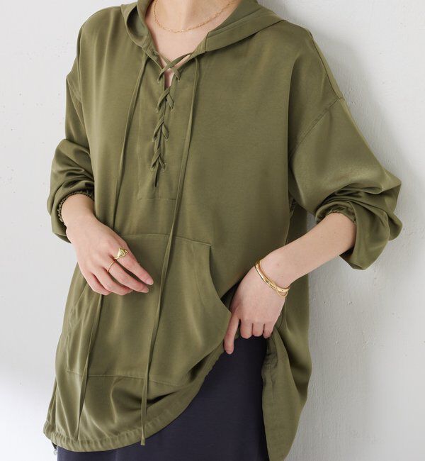  「レースアップアノラック」|シャツ・ブラウス|