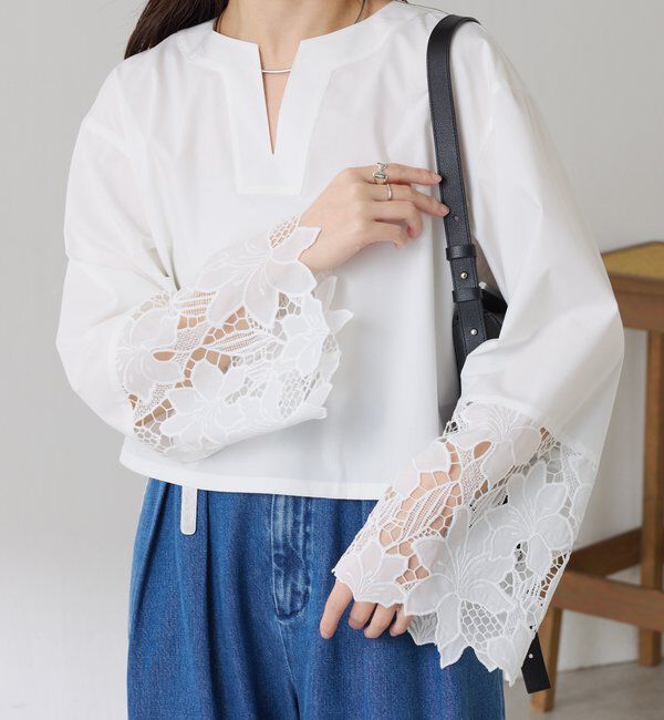  「刺繍レースブラウス」|シャツ・ブラウス|